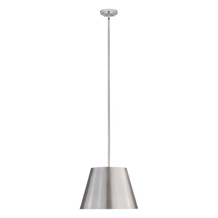 Z-Lite Lilly Pendant, 1-Light, 18 In.W x 13.5 In.H, Brushed Nickel/Brushed Nickel 2307-18BN